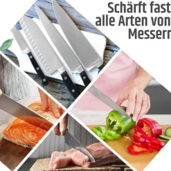 Auledio Slipsten Kit för Knivslipning / Slipblock, Brynen till Knivar - 400/1000/3000/8000 Knivslip