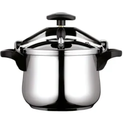 Autokokare med hävarm 8 L, Induktion, Rostfritt Stål 18/10, 3 Säkerhetssystem FAGOR Clásica Bombe 8 Silver 800116