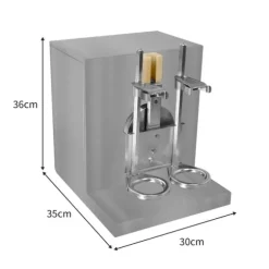 Automatisk Boba Koppförslutningsmaskin 500W & Bubble Tea Shaker GRATIS Filmbox 500-650 Koppar per Timme Plast Papper 90/95 mm Diameter Rostfritt stål | CDON