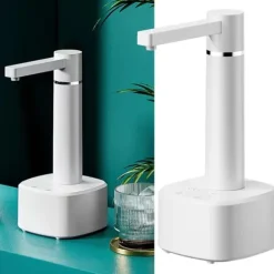 Automatisk dricksvattenflaskpump Kompakt Lätt Smart Högeffektiv elektrisk vattendispenser för Home White