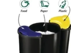 Avfallsbehållare Cep 516 för avfallssortering svart (1x16L + 2x4,5L)