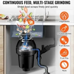 Avfallskvarn, 21x21x39 cm, matavfallskvarn