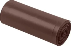 Avfallspåsar 200 L, bruna, 40 mik, 10 st.