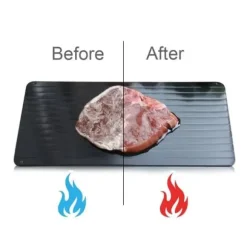 Avfrostningsplatta - ONEVER - 35.5x20.5cm - Aluminium - Svart - Snabb avfrostning