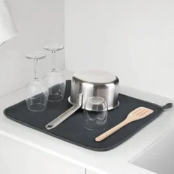 Avlastningsmatta - RAYEN - I Mikrofiber - 40x46cm - Mörkgrå