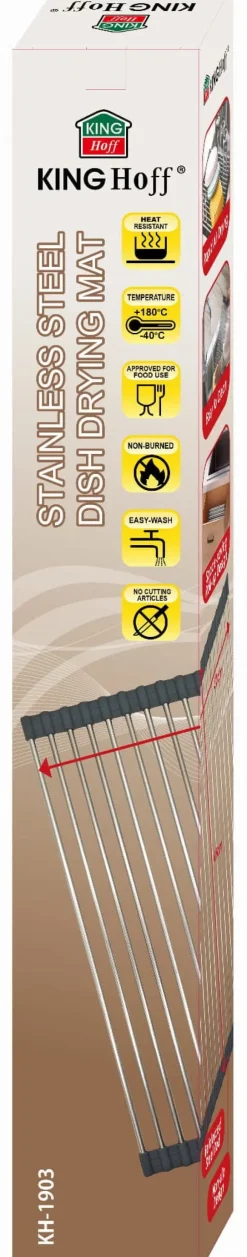 Avlopp, stålgaller för diskho 45x32cm KINGHOFF KH-1903