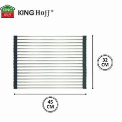 Avlopp, stålgaller för diskho 45x32cm KINGHOFF KH-1903