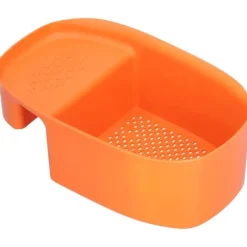 Avloppsställ för diskho Multifunktionell frukt- och grönsaksavrinning Restfilter för kök Orange