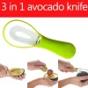 Avokadoskärverktyg 3-i-1 Avokadoskärare med bekvämt grepphandtag Sheakärnskalare Köksredskap