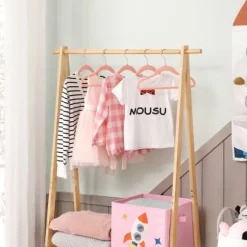 Babyhängare, Förpackning med 50 sammetshängare för barn med krokar i roséguld, halkfria barnhängare för kläder i garderoben, baby- eller barnjackor, | CDON