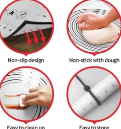 Bakmatta non-stick silikon 50x70 cm