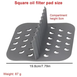 Bakpanna i silikon med matta för Square Air Fryer