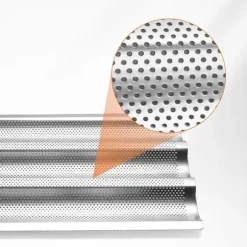 Bakplåt för Baguette, i Rostfritt Stål