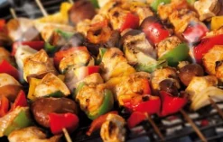 Bamboo Skewers Beige 30cm Ideal For BBQ by Chef Aid