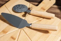 Bambu PIZZA SKÄRNING OCH SERVERINGSSET
