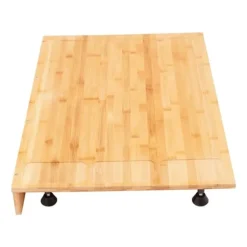 Bambu spishällsöverdrag - Skärbräda & Hällskydd - Rektangulär - 75 x 54 x 10 cm - För hem och små lägenheter - Röd