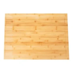 Bambu spishällsöverdrag - Skärbräda & Hällskydd - Rektangulär - 75 x 54 x 10 cm - För hem och små lägenheter - Röd