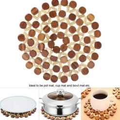 Bambu värmebeständig bordsmatta bordsunderlägg (stor)