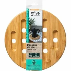 BAMBUTALK rund 18cm ljus natur