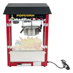 Bar popcornmaskin med svart tak