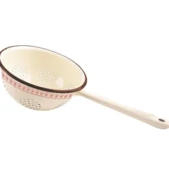 Beige emaljerad kökssil TONCA 20 cm