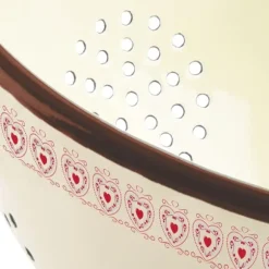 Beige emaljerad kökssil TONCA 20 cm