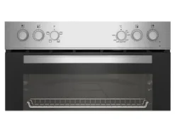 Beko BBUC12020X - Ugn med spisplatta - inbyggd - med självrengöring - rostfritt stål