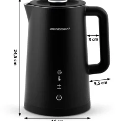 Berdsen BD-709 vattenkokare 1,7 l svart