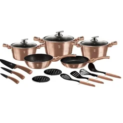 Berlinger Haus Granitgrytor BH-6161 Roséguld 17 delar