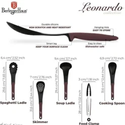 BERLINGER HAUS Leonardo BH-6337 5-delad köksredskapssats