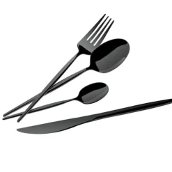 BESTÄCK 24 STK BERLINGER HAUS BH-3069 BLANSANDE SVART