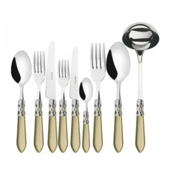 Bestickset - ALADDIN Krom - 75 bitar - Rostfritt stål 18/10 - Akrylhandtag