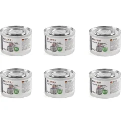 BIO etanolpasta för värmare i burk, set 6x200g - Hendi 194357