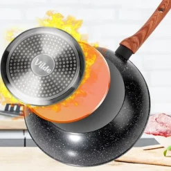 BLACK&WOOD granit wokpanna 28 cm