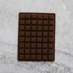 Bokstäver Alfabetet SIlikonform | Brun