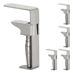 Bordduksklämmor Set, Rostfritt Stål, 7.5x5x1.5 cm, Silver