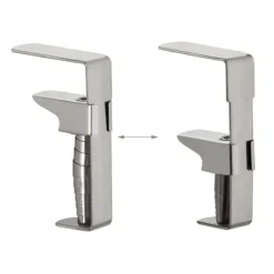 Bordduksklämmor Set, Rostfritt Stål, 7.5x5x1.5 cm, Silver