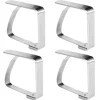 Bordsduksklämmor i stål, 4 st.
