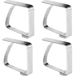Bordsduksklämmor i stål, 4 st.