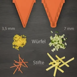 Borner V1 grönsaksskärare startset, potatisskärare, gurkskärare, grönsaksskärare, köksrivjärn, pommes fritesskivare, fruktrivjärn, kålskärare