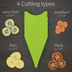 Borner V5 PowerLine Mandolin Slicer 7-1 Set Starter Set, Grönsaksskärare med Säkerhetsinlägg, Slice Insert, 2 Blad Inserts, Food Safety Holdare och Mu | CDON