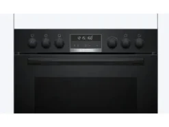 Bosch HEG578BB4 + NIF645CB5E, Induktionshäll med zon, 4 zone(s), Glass-keramisk, Svart, Röra, 58,3 cm