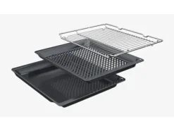 Bosch HEG578BB4 + NIF645CB5E, Induktionshäll med zon, 4 zone(s), Glass-keramisk, Svart, Röra, 58,3 cm