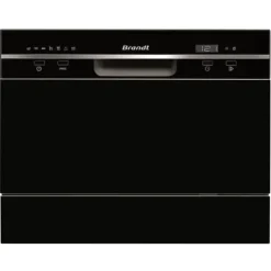 BRANDT DFC6519B - Fristående diskmaskin - 6 platsinställningar - 49dB - A + - Bredd. 55cm