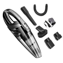 Bärbar handdammsugare - Starkt sug 3000kpa - Vått och torrt - Sladdlös - Bil Hem