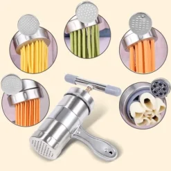 Bärbar nudelmaskin i rostfritt stål - enkel manuell nudelpress