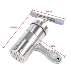 Bärbar nudelmaskin i rostfritt stål - enkel manuell nudelpress