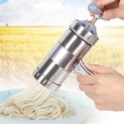 Bärbar nudelmaskin i rostfritt stål - enkel manuell nudelpress