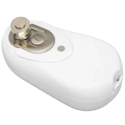 Bärbar One Touch elektrisk konservöppnare - batteridriven, idealisk för seniorer