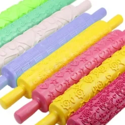 Bärbar präglad fondantkavel - non-stick verktyg för att dekorera kakor